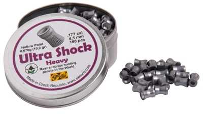 SKENCO  -  Luchtdruk Kogeltjes  -  kaliber 5.50mm  -  ULTRA SHOCK HEAVY HOLLOW POINT  -  inhoud 150